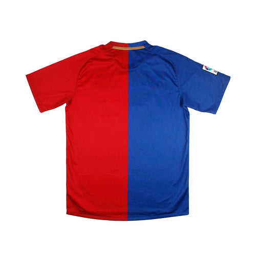 Barcelona Home Kit 08/09 – striped retro football jersey back view