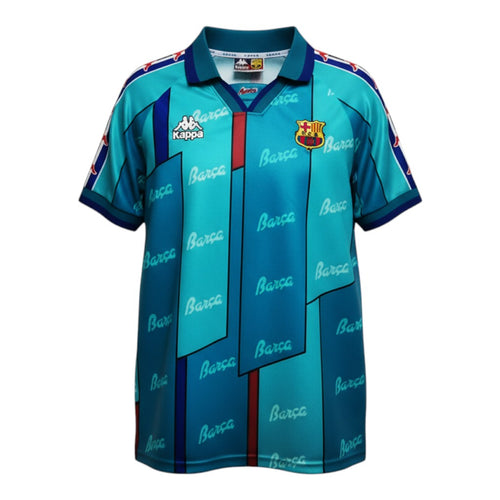 Barcelona Retro Away Kit 1995/96 - Ronaldo Nazario – blue retro football jersey back view