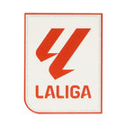 FC Barcelona 3rd Kit - 2025/2026 Season (La Liga) – striped and orange and geometric and white retro football jersey side view
