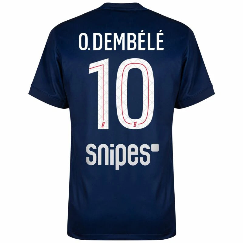 PSG Dembélé Home Kit 2025/26 (Ligue 1) – retro football jersey front view