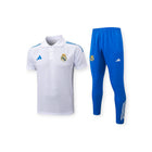 Real Madrid Training Polo Set 24/25 - White/Blue