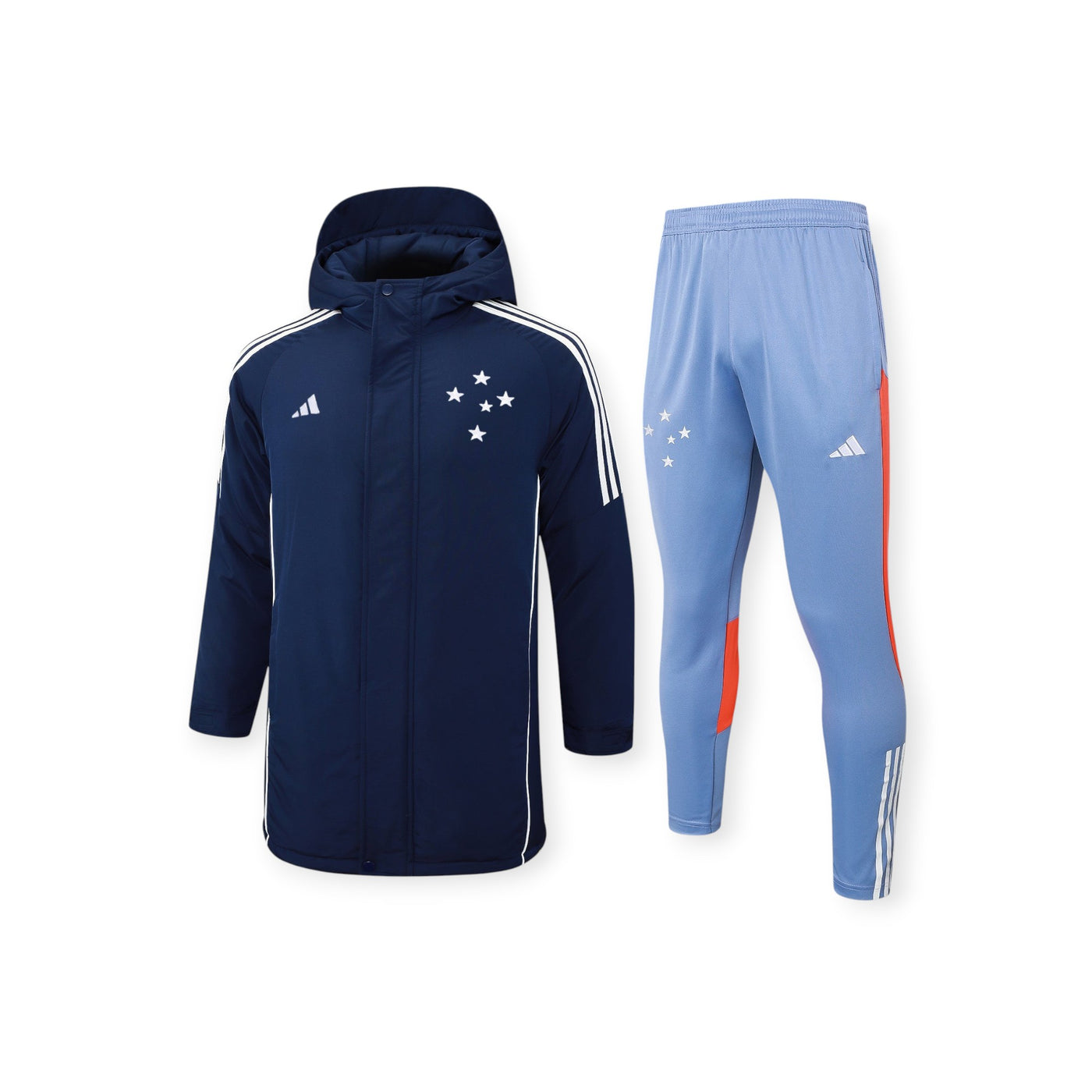 Cruzeiro Training Windbreaker Set – Adidas Navy/Light Blue