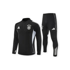 Germany Training Tracksuit 2026 - Adidas Black Half-Zip Aeroready + Slim Pants