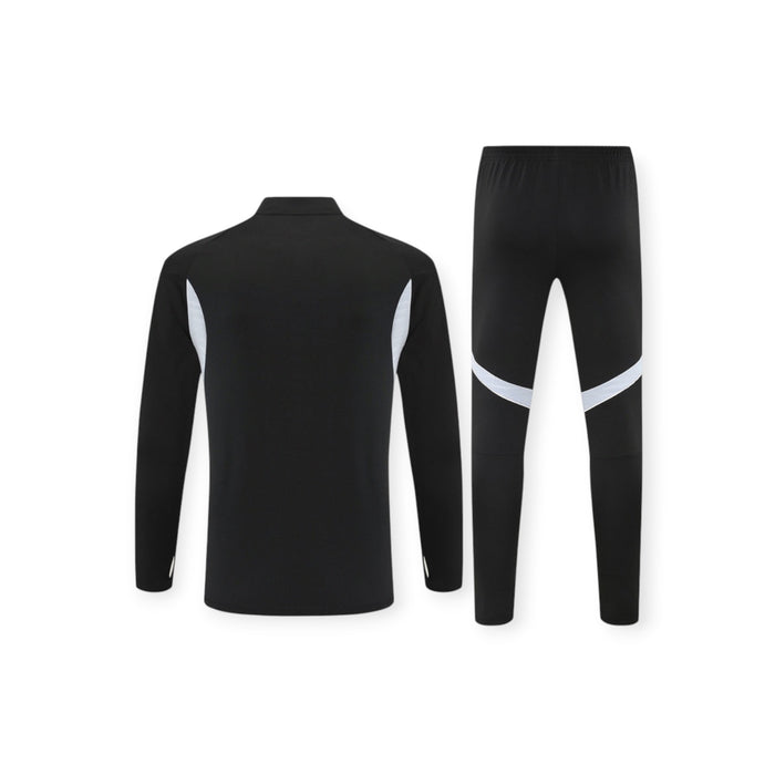 Germany Training Tracksuit 2026 - Adidas Black Half-Zip Aeroready + Slim Pants