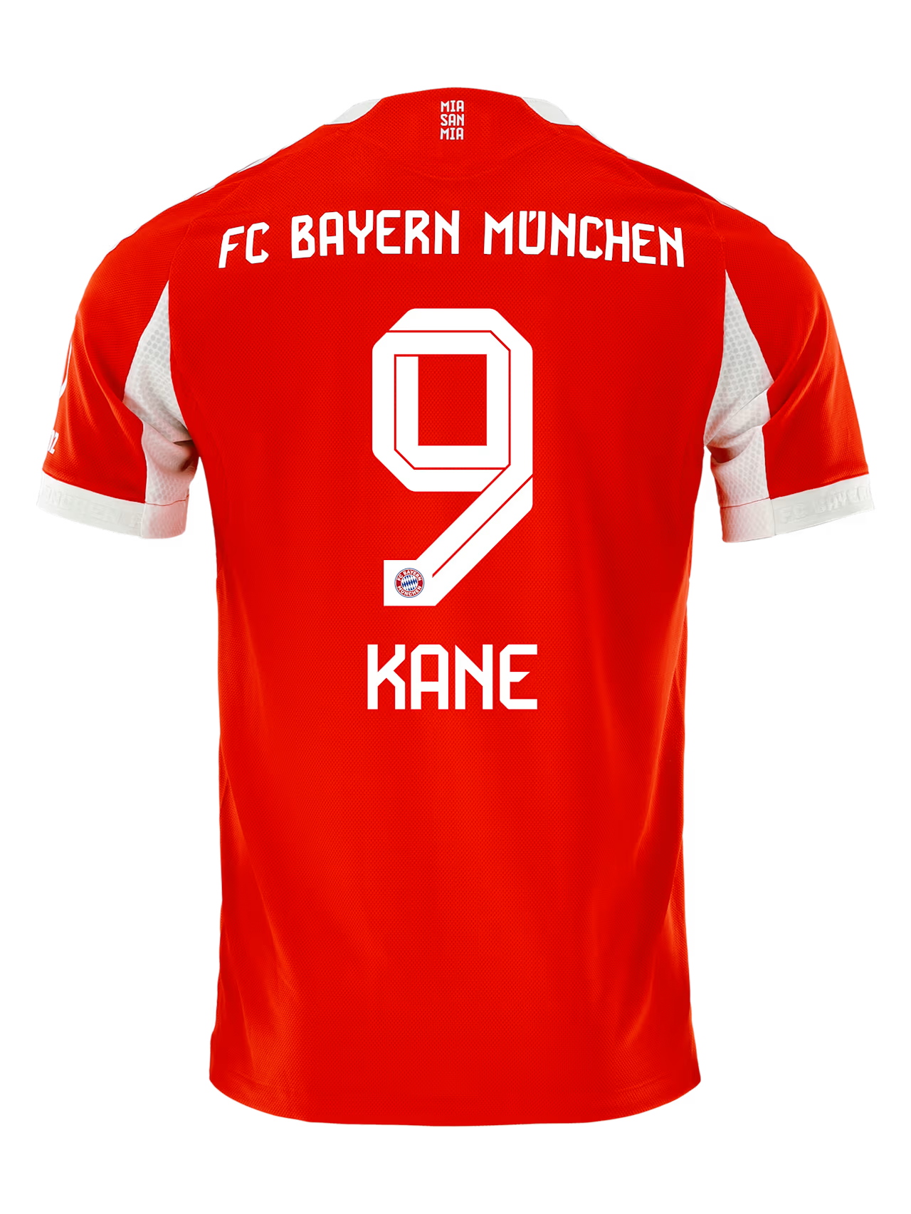 Bayern Munich Home Kit 2025/26 – striped and red retro football jersey side view