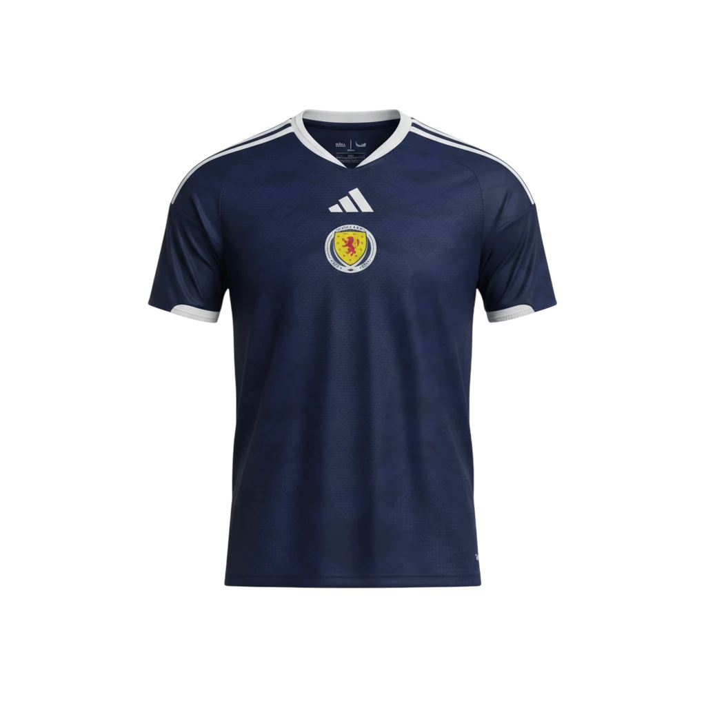 Scotland National Team Home Jersey 2025/26 – navy retro football jersey front view