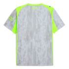 Manchester City 3rd Kit 2025/26 - Player Version – gray and white retro football jersey back view