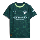 Manchester City 4th Kit 2025/26 – geometric retro football jersey front view
