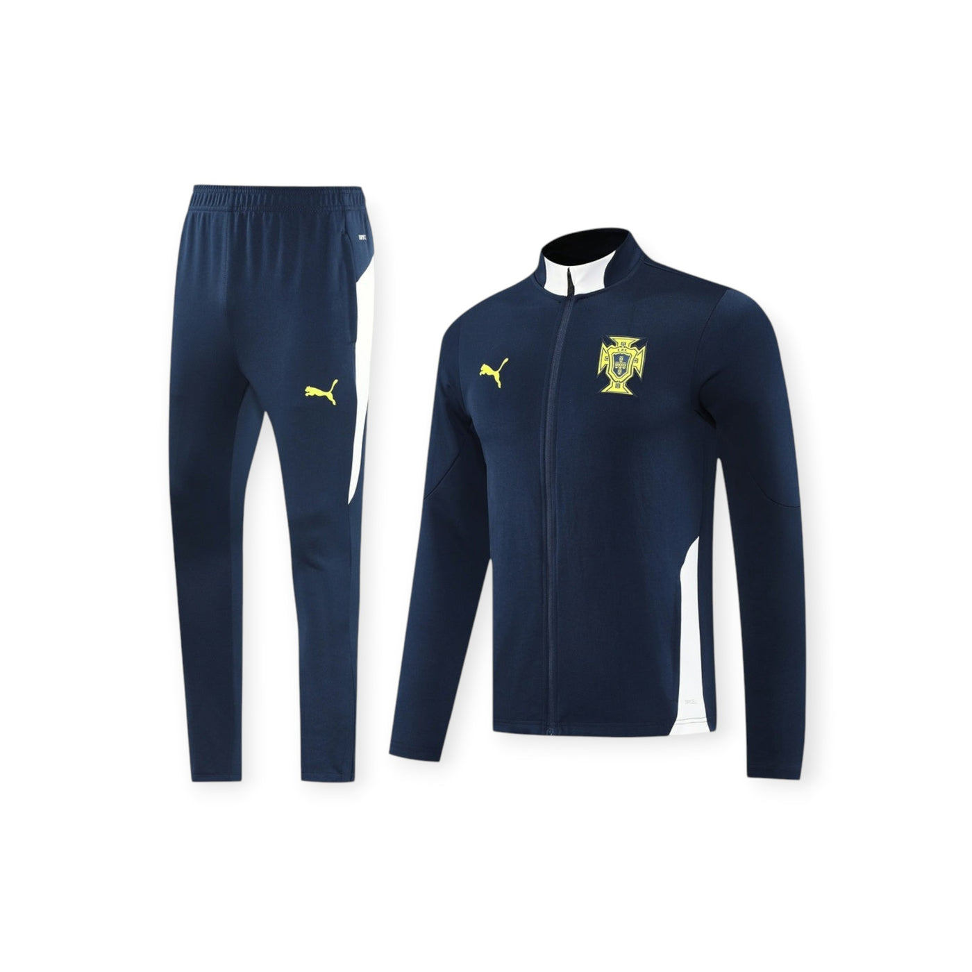 Portugal Training Tracksuit – Navy/White (Full-Zip)