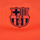 Barcelona 3rd kit Pedri #8 2025/26 (Champions League) – orange and geometric retro football jersey detail view