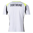 Borussia Dortmund Away Kit 2025/26 – yellow and striped retro football jersey back view