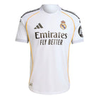 Real Madrid Home Jersey - 2025/2026 Season – white retro football jersey front view