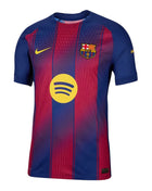 FC Barcelona Home Jersey - 2025/2026 Season – striped retro football jersey front view