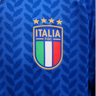 Italy National Team Home Jersey 2025/26 – blue and geometric retro football jersey detail view