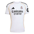 Real Madrid Vini Jr. Home Kit 2025/26 (La Liga) – white retro football jersey back view