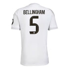 Real Madrid Bellingham Home Kit 2025/26 (La Liga) – white retro football jersey front view