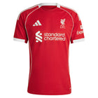 Liverpool Home Jersey - 2025/2026 Season – red retro football jersey front view