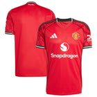 Manchester United Home Jersey - 2025/2026 Season – red retro football jersey detail view