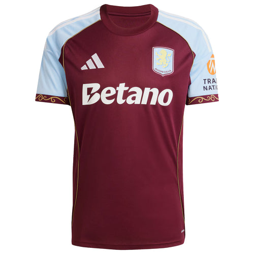 Aston Villa Home Jersey - 2025/2026 Season – red retro football jersey front view
