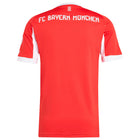 Bayern Munich Home Kit 2025/26 – striped and red retro football jersey back view