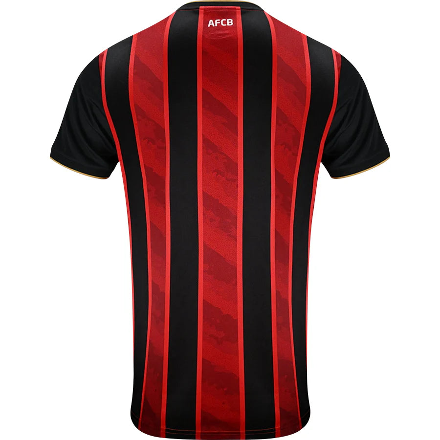 Bournemouth Home Jersey 2025/26 – striped retro football jersey back view