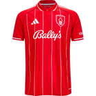 Nottingham Forest Home Jersey 2025/26 – striped and red retro football jersey front view
