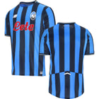 Atalanta Home Jersey 2025/26 – striped retro football jersey detail view