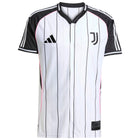 Juventus Adidas Baseball Jersey – striped and navy and white retro football jersey front view