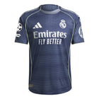 Real Madrid Vinicius Jr Away Kit 2025/26 (Champions League) – white retro football jersey back view