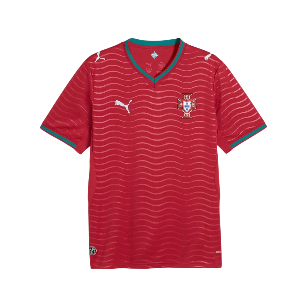 Portugal National Team Home Jersey 2025/26 – red retro football jersey front view