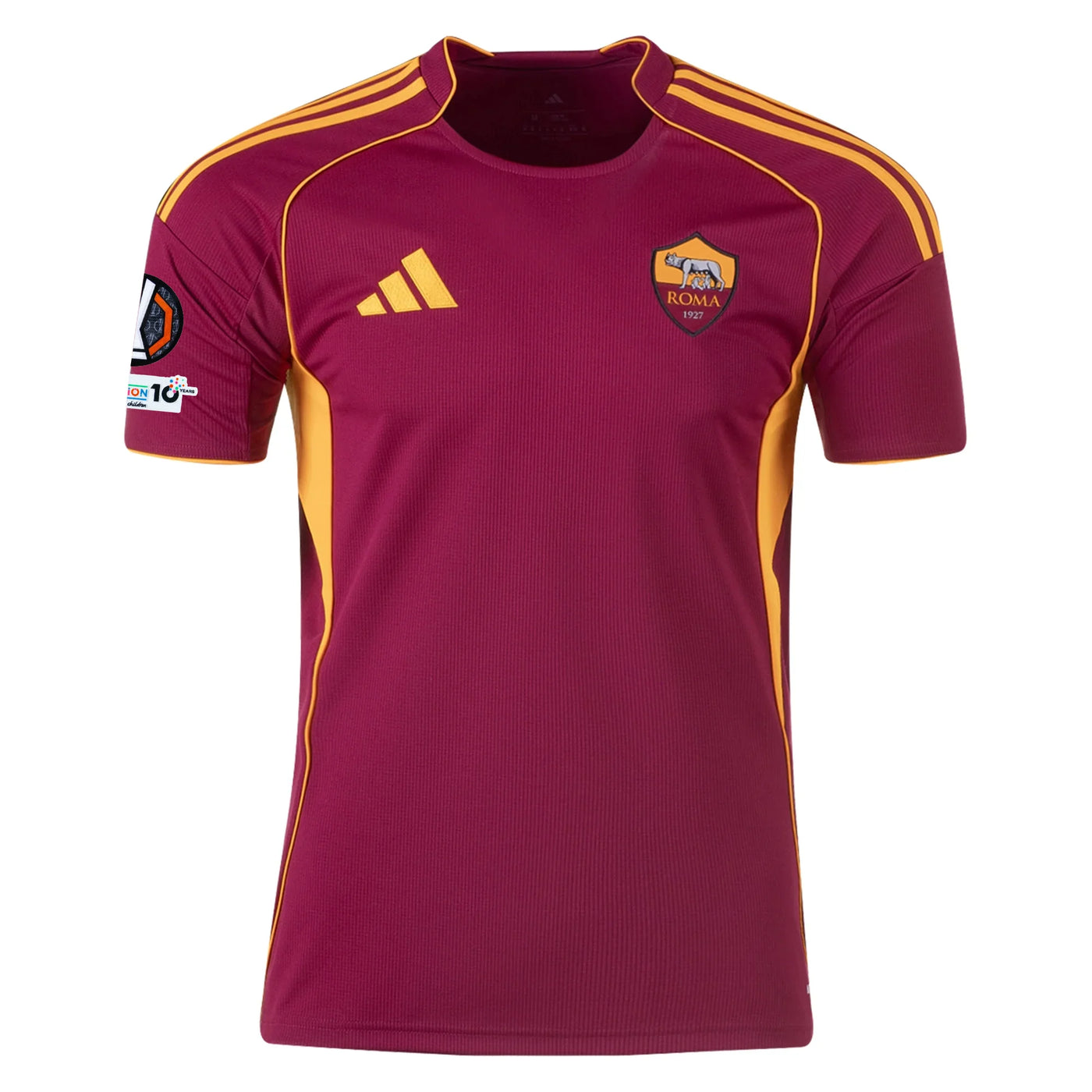 AS Roma Dybala #21 Home Kit 2026 (Europa League) – brown retro football jersey back view