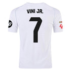 Real Madrid Vini Jr. Home Kit 2025/26 (La Liga) – white retro football jersey front view