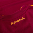 AS Roma Dybala #21 Home Kit 2026 (Europa League) – brown retro football jersey detail view