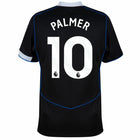 Chelsea Cole Palmer 3rd Kit 2025/26 (Premier League) – geometric and blue and black retro football jersey front view