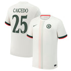 Chelsea FC Away 2025/26 Nike Stadium Shirt - Caicedo #25