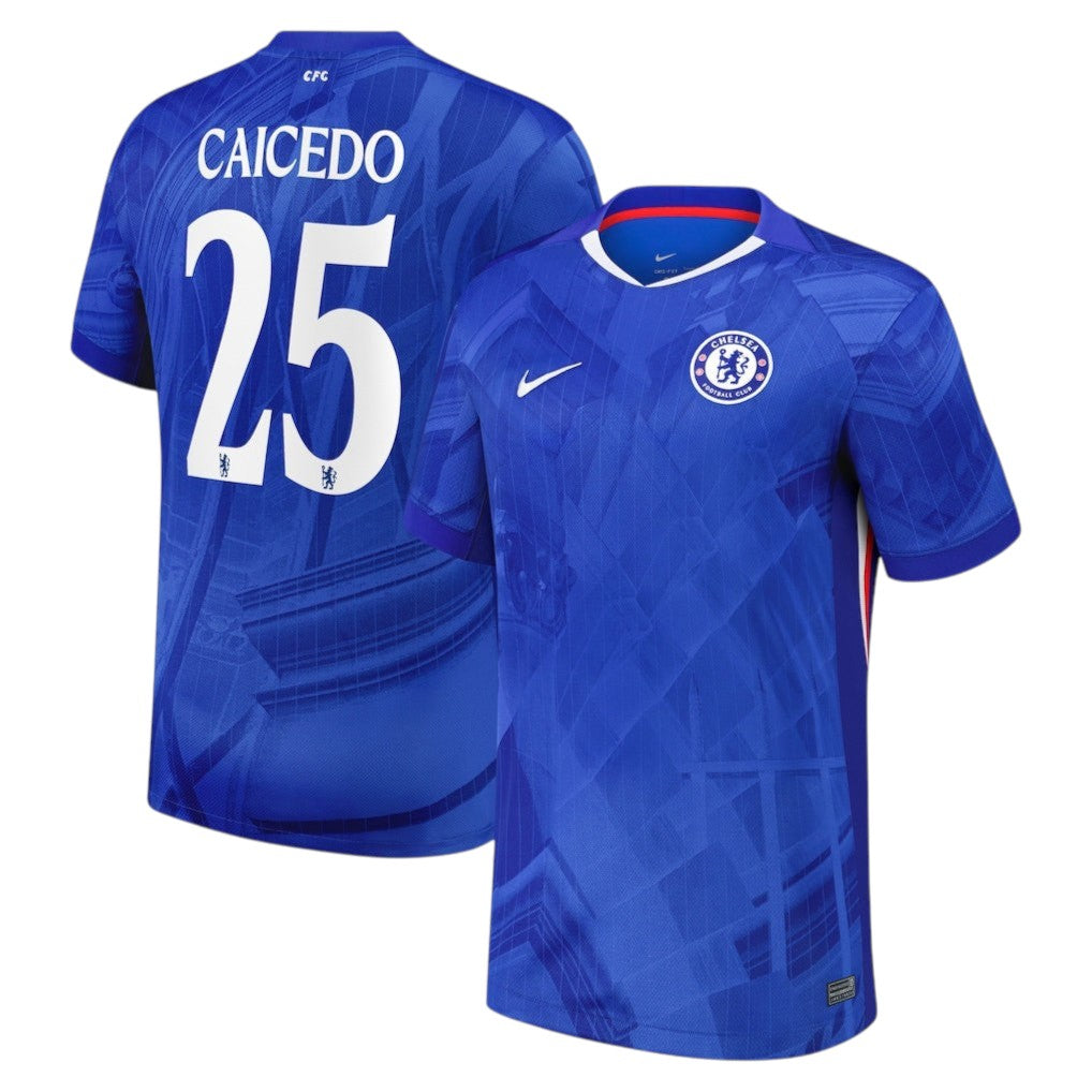Chelsea FC Home 2025/26 Nike Stadium Shirt - Caicedo #25