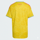 Colombia Home Kit - 2026 World Cup – yellow and geometric retro football jersey back view