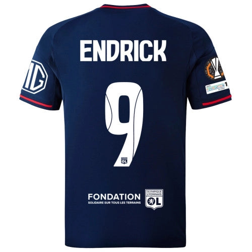 Olympique Lyon Away Kit 25/26 Endrick - (Europa League)