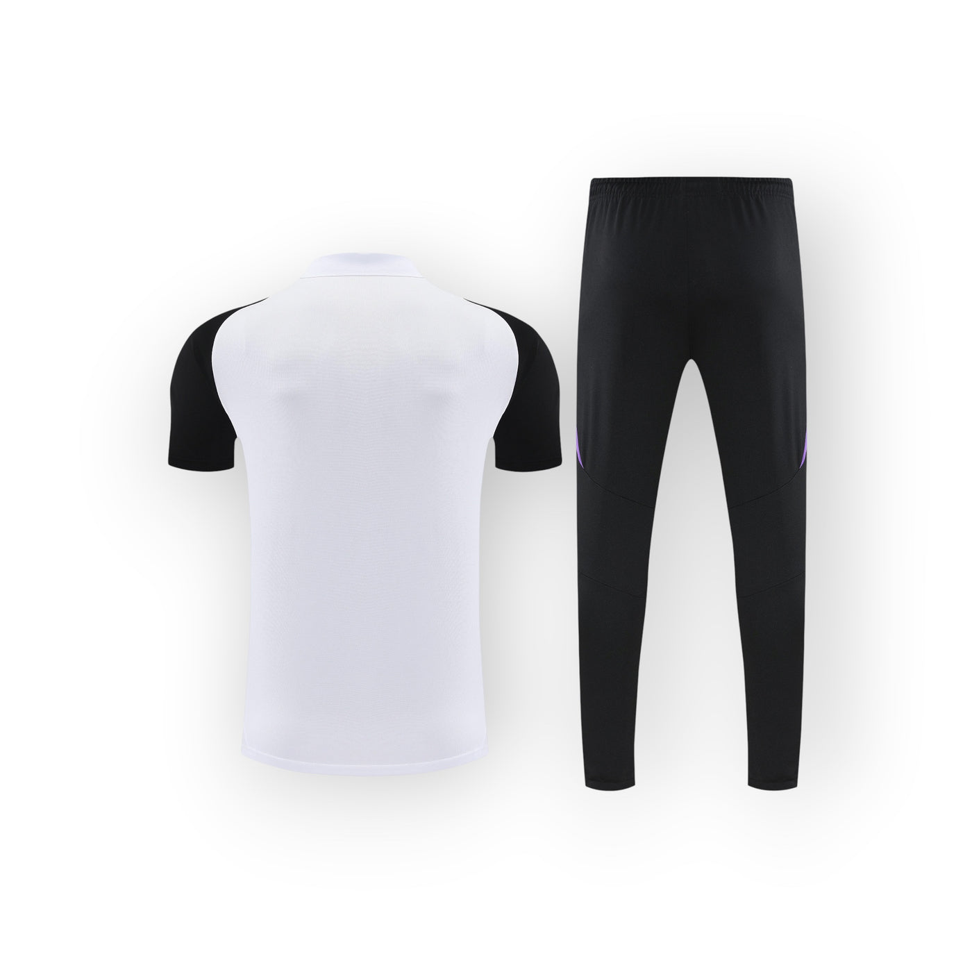Germany Polo Training Set 2026 - Adidas White Black Sleeves + Purple Slim Pants