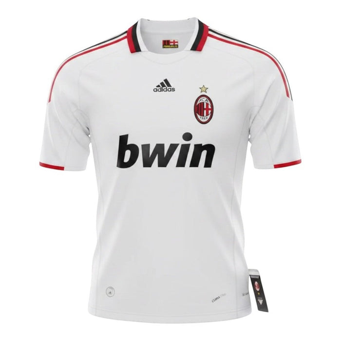 AC Milan 2009 Away Jersey Ronaldinho #80 - Bwin | Retro Adidas