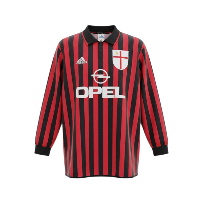 AC Milan 1999-00 Home Long Sleeve Jersey Retro - Adidas