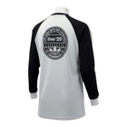 Hinchas Sportswear Store Adidas x Oasis light blue & black raglan long sleeve tee with graphic back print.