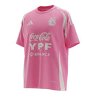 Hinchas Sportswear Store pink Adidas Aeroredy Argentina 2026 training shirt with white accents and sponsor logos.