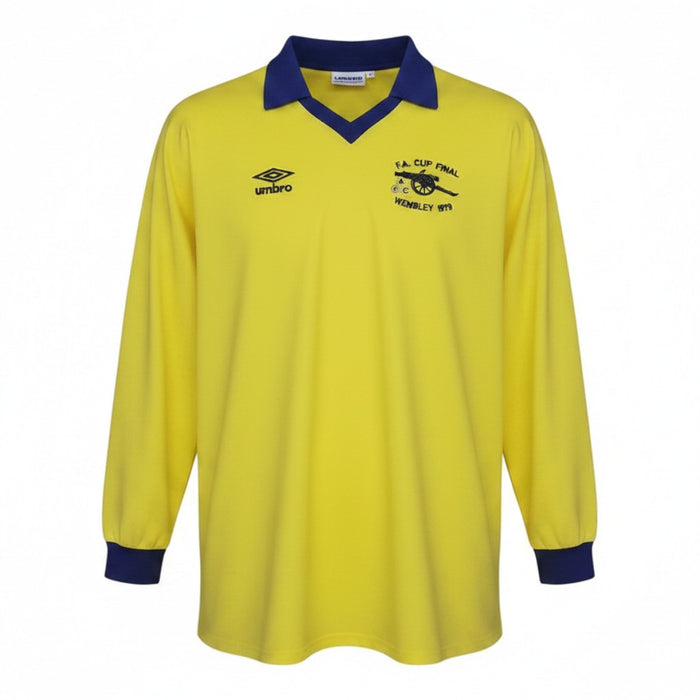 Arsenal 1979 FA Cup Final Wembley Away Long Sleeve Jersey Retro - Umbro