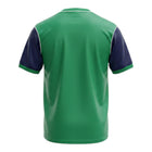 Hinchas Sportswear Store Arsenal 1982 away jersey, green with navy blue sleeves and white piping. Retro football shirt.