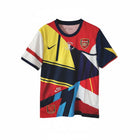 Hinchas Sportswear Store Arsenal FA Cup Final Wembley 2014 mashup jersey. Multi-colored Nike Dri-Fit shirt with historic kit elements.