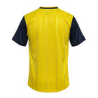 Hinchas Sportswear Store Arsenal 1988-91 retro away jersey, yellow with navy blue sleeves and red trim.