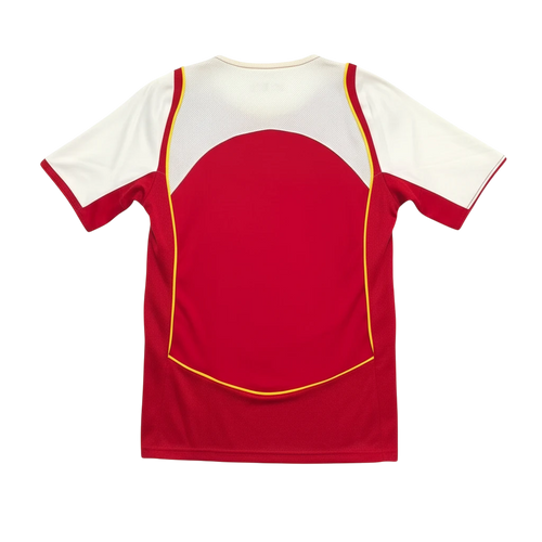 Hinchas Sportswear Store Arsenal 2004-05 retro home jersey, red with white sleeves and gold trim, Nike Dri-Fit