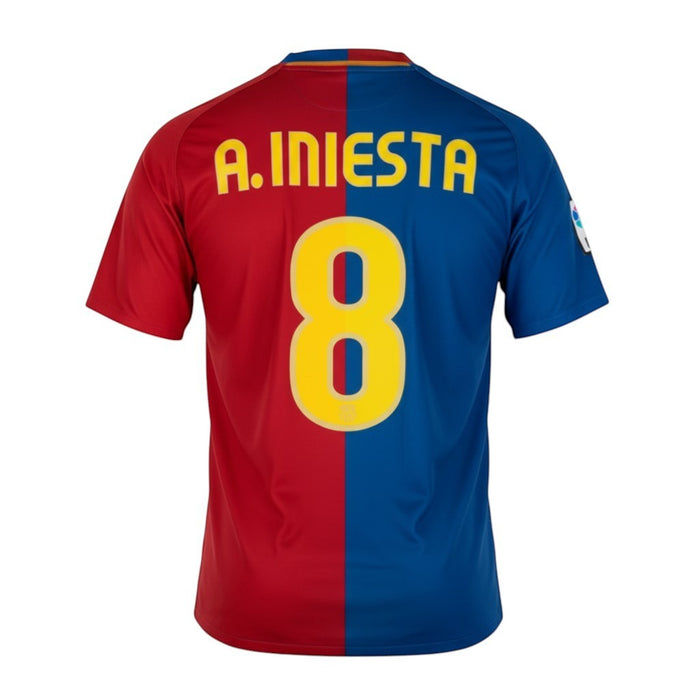 Maillot Domicile Barcelone 08/09 Iniesta #8