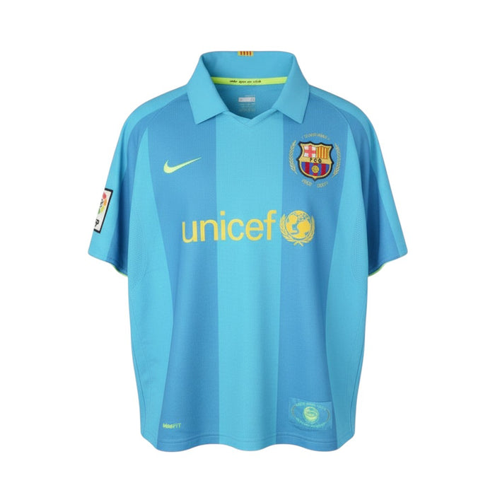 Maillot extérieur Messi Barcelone Bleu 07-08